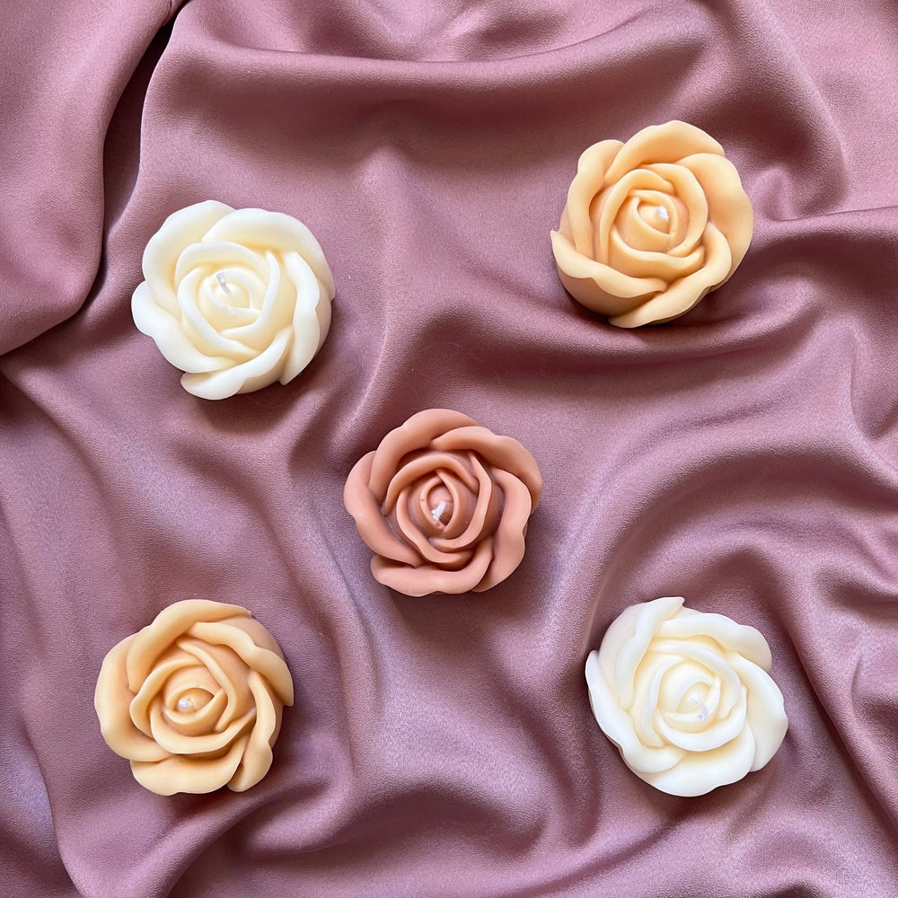 Handmade Rose Soy Candle | Home Decor