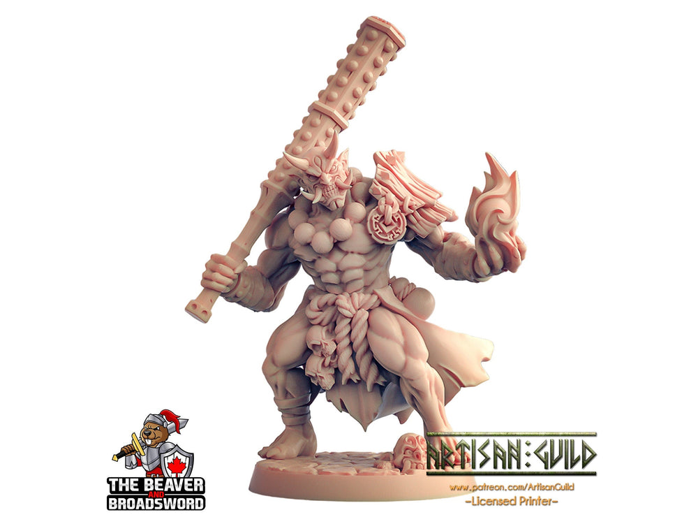Miniature Guerrier Oni du Clan Oni - Artisan Guild | Orc | Démon | Homme | Barbare | Pathfinder | Moine | JdR, Jeux de Guerre, Monstre, Demi-Orc