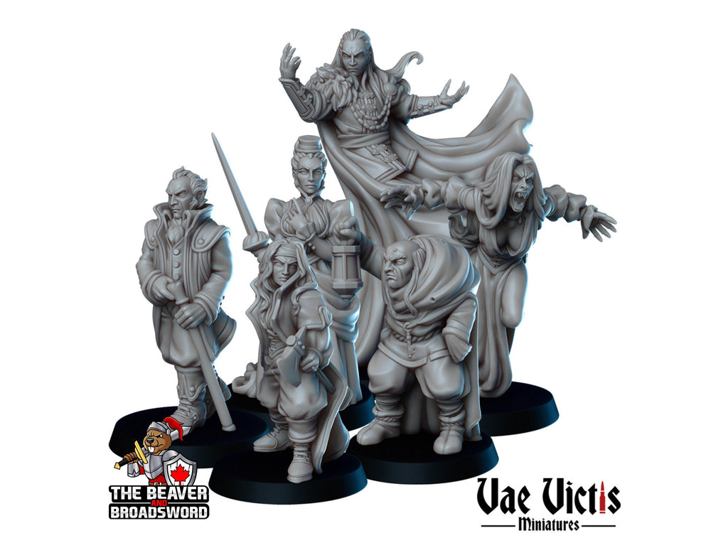 A Gothic Tale Mini Set - Vae Victis | Vampire | Strahd | Human | Hunter | Noble | Bundle | Lord | Adventurer |  Wargaming | Pathfinder