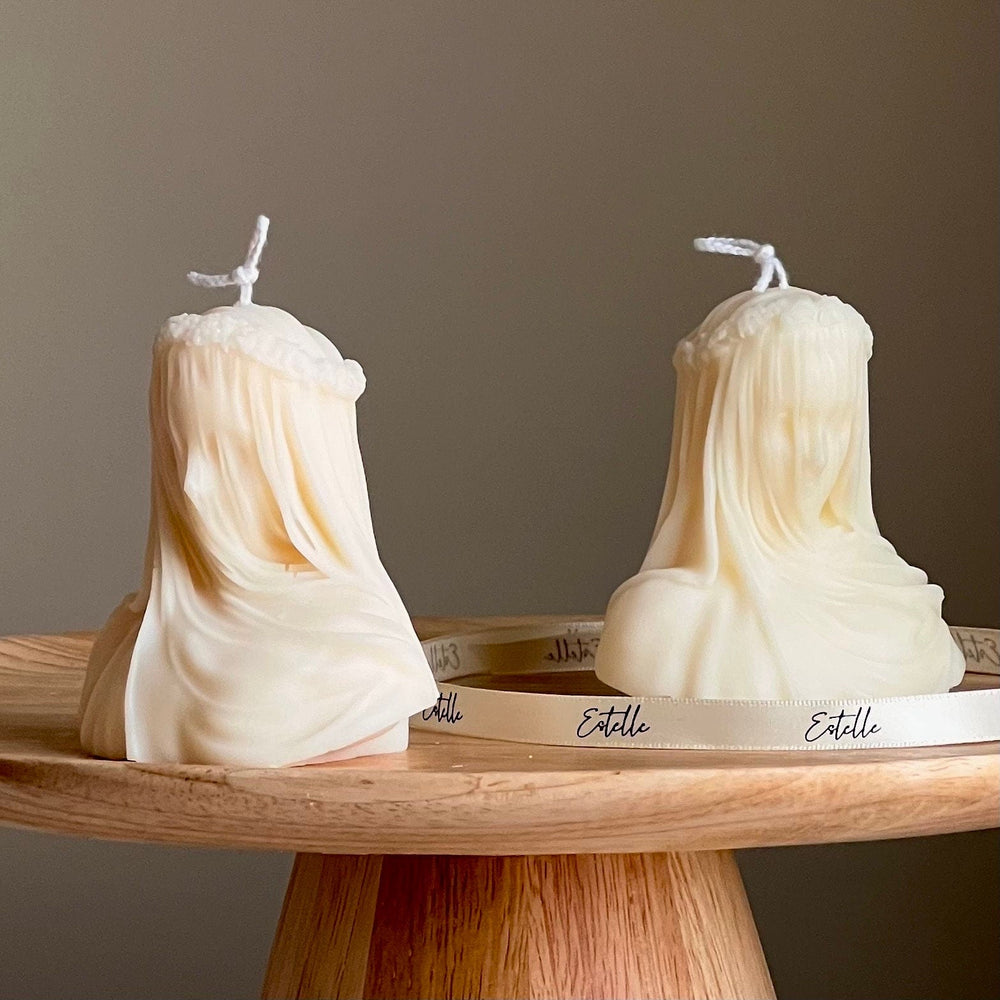 Bougie en cire de soja « Femme aveugle » | Bougie artisanale corps féminin