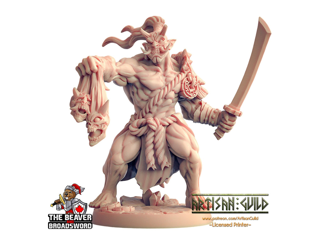 Miniature Oni Clan Guerrier Orc dnd - Artisan Guild | Orc | Démon | Homme | Barbare | Pathfinder | Moine | TTRPG, Jeux de guerre, Monstre, Demi-Orc