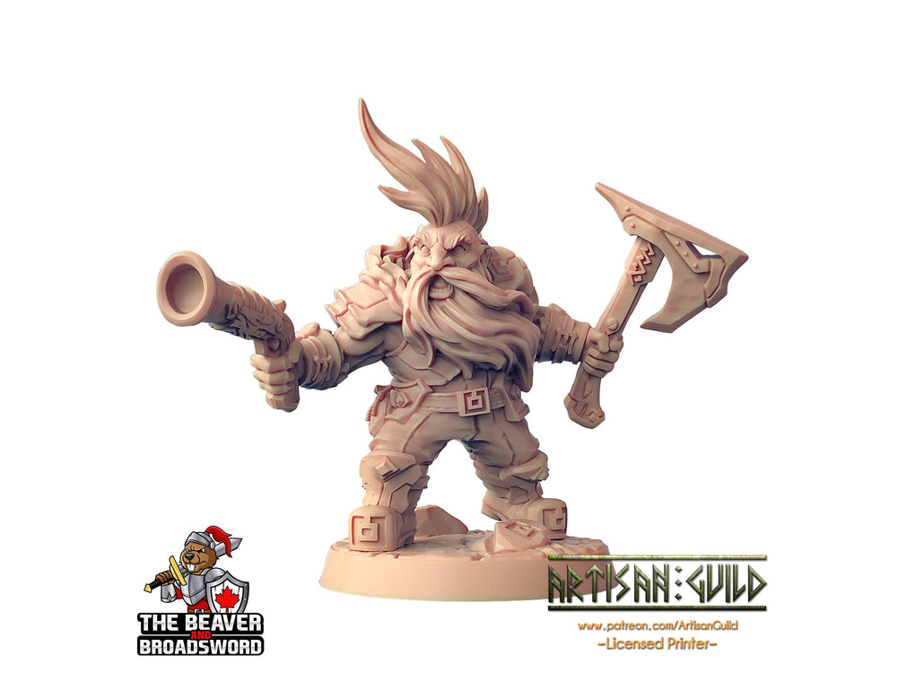 Miniature de Nain Briseur de Serment C - Artisan Guild | Nain | Guerrier | Homme | Rôdeur | Artificier | Pathfinder | Jeux de guerre | Clan |