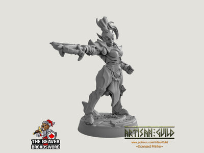 Ashen Alfar Inquisitor D - Dungeons and Dragons | Female | Fighter | Paldin Cleric | Elf Drow DnD 5e Fantasy  Pathfinder 2e 5e Tabletop Mini