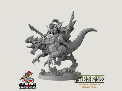 Miniature Khaladas Soulsplitter montée, D&D - Donjons et Dragons | Homme | Guerrier | Voleur | Elfe Drow D&D 5e Fantasy Pathfinder 2e 5e Jeu de table