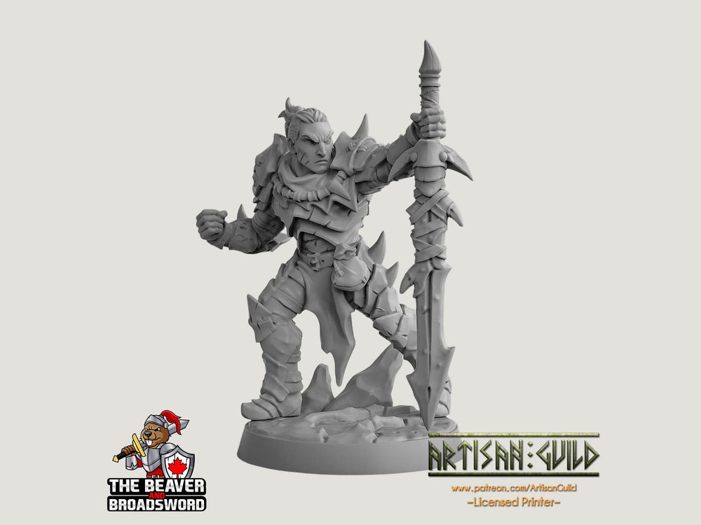 Scourgeland Survivor A dnd mini - Dungeons and Dragons | Male | Fighter | Barbarian | Human 5e Fantasy  Pathfinder 2e 5e Tabletop | Mini RPG