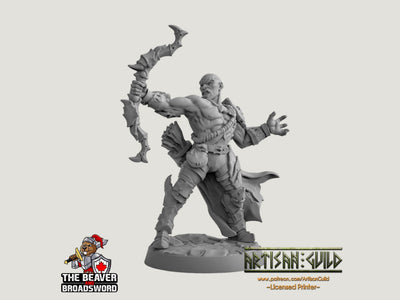 Scourgeland Survivor C dnd mini - Dungeons and Dragons | Male | Fighter | Ranger | Human 5e Fantasy  Pathfinder 2e 5e Tabletop | Mini RPG