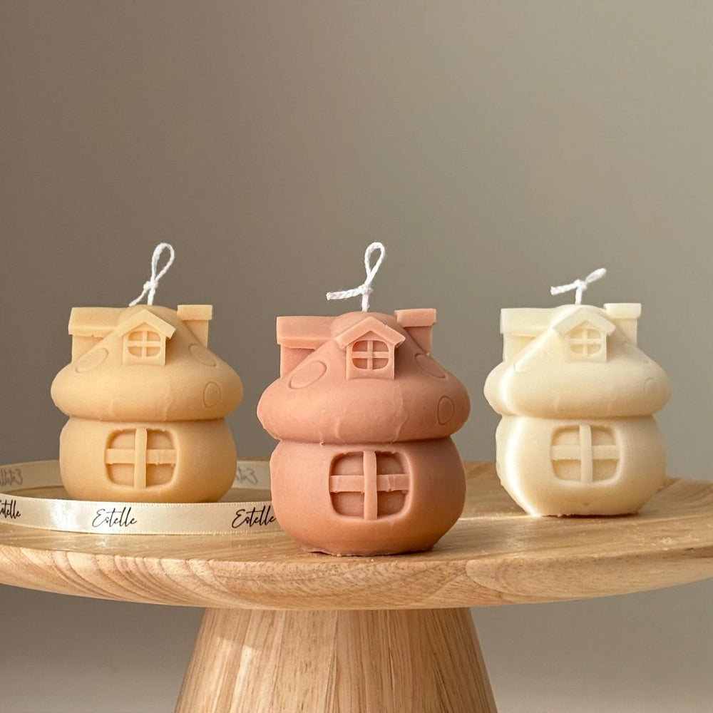 Tiny House Soy Candle: Hand-Poured Sculptural Art Gift