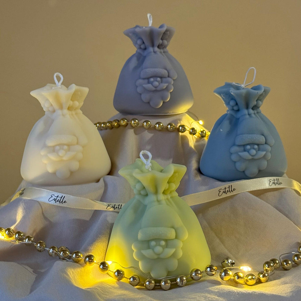 Santa Sack Soy Candle | Hand-Poured Christmas Decor