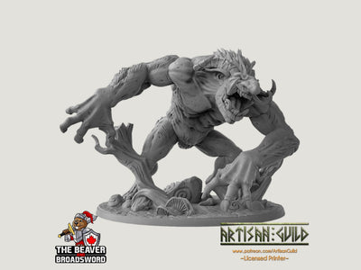 Miniature géante Svart Troll, grand format, premium - Résine de haute qualité imprimée 28mm 32mm pour jeux de table, robuste, durable, figurine et diorama