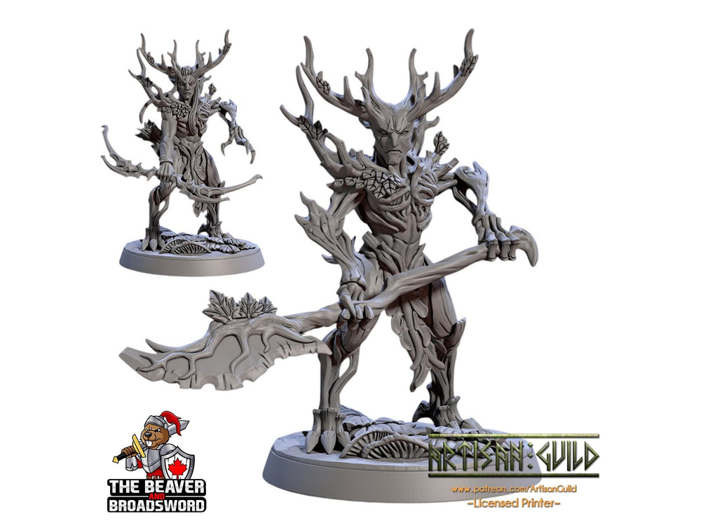Barkwraith Spriggan F, Fighter, Monster, Fey, Dryad, DnD, Elven- High Quality Resin Printed 28mm 32mm Tabletop Miniature, Tough Figurine