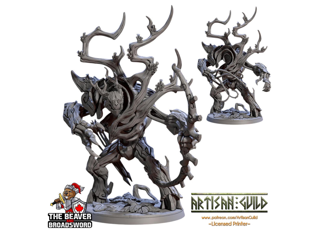 Barkwraith Primordial A, Ent, Monster, Fey, Dryad, DnD, Elven- High Quality Resin Printed 28mm 32mm Tabletop Miniature, Tough Figurine