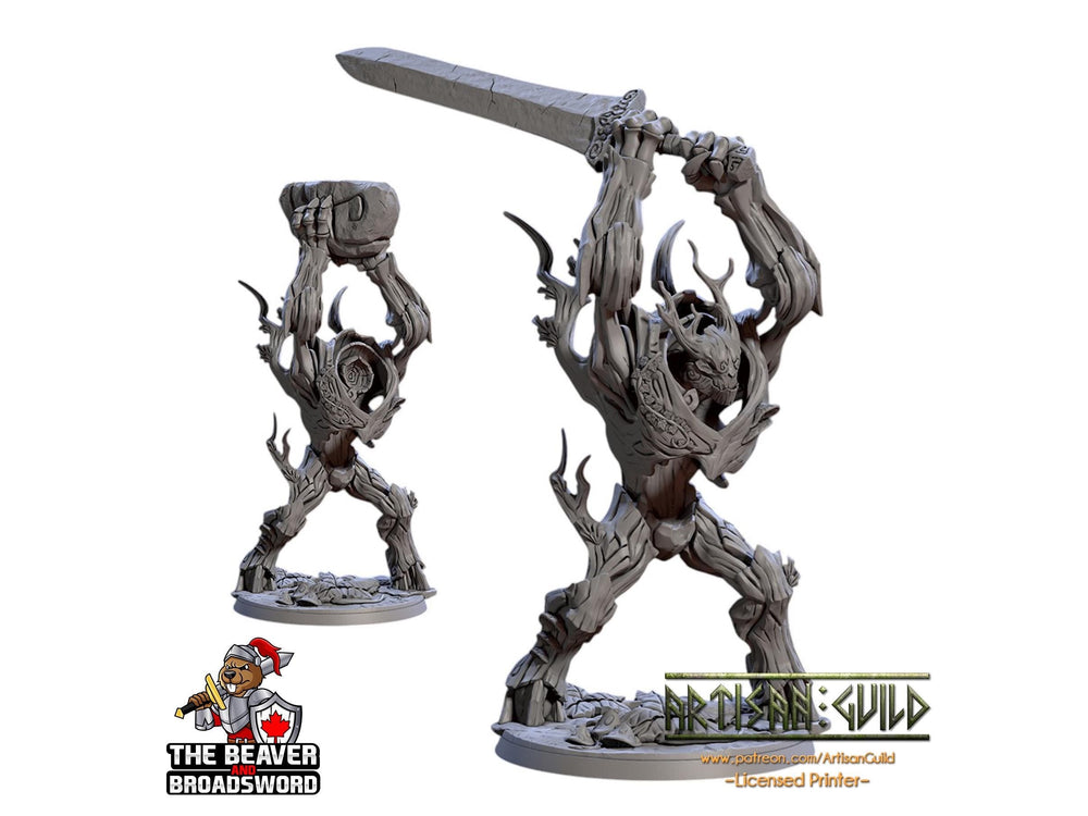 Barkwraith Primordial B, Ent, Monster, Fey, Dryad, DnD, Elven- High Quality Resin Printed 28mm 32mm Tabletop Miniature, Tough Figurine