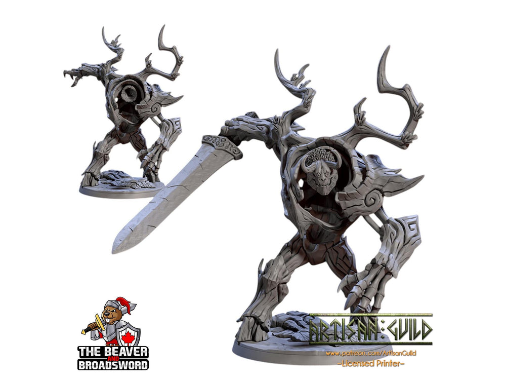 Barkwraith Primordial D, Ent, Monster, Fey, Dryad, DnD, Elven- High Quality Resin Printed 28mm 32mm Tabletop Miniature, Tough Figurine