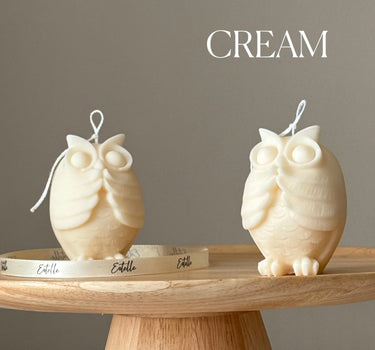 Handmade Owl Soy Candle: Sculptural Home Decor, New Home Gift