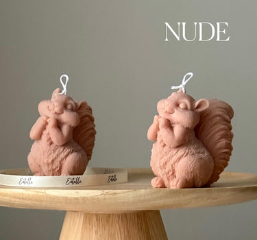 Handmade Squirrel Soy Candle | Sculptural Home Decor