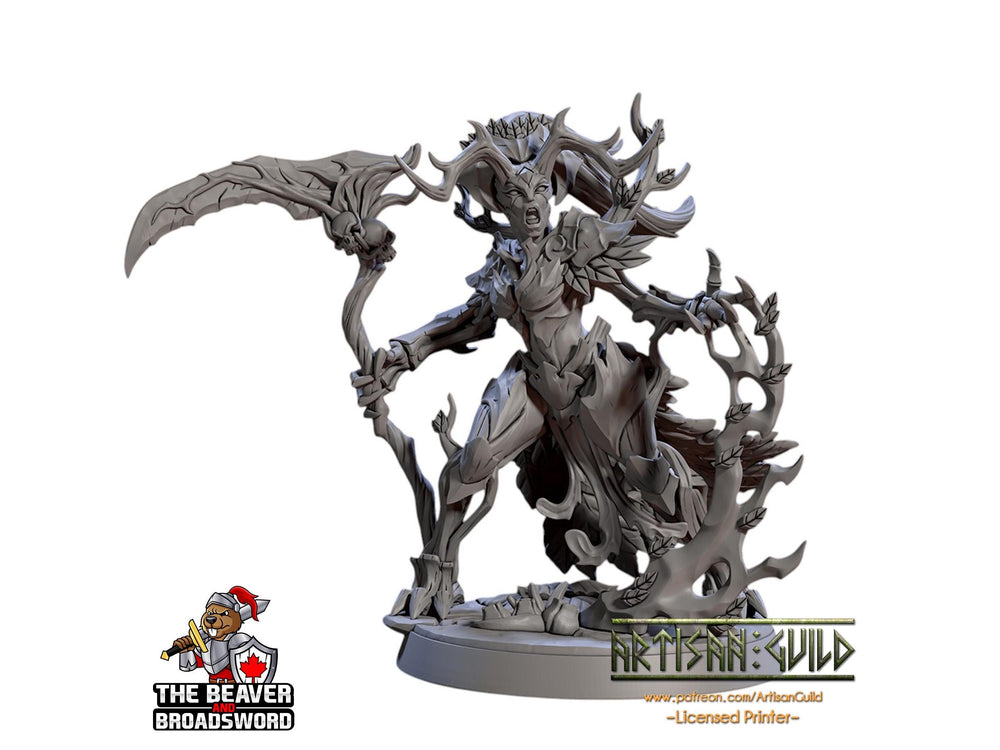 Spriggan Enchantress DnD Mini, Fey, Monster, Fairy, Dryad, Elven- High Quality Resin Printed 28mm 32mm Tabletop Miniature, Tough Figurine