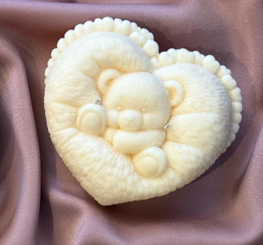 Teddy Bear Soy Candle | Heart-Shaped, Handmade Home Decor