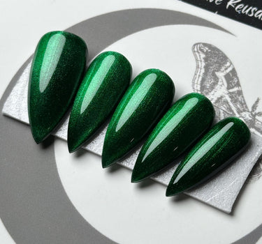 Green Christmas Glass