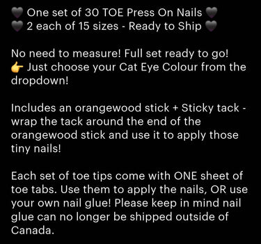 RTS Cat Eye Toe Tips