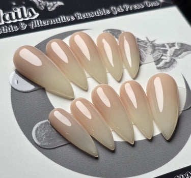 Bone Blush Ombré Press On Nails