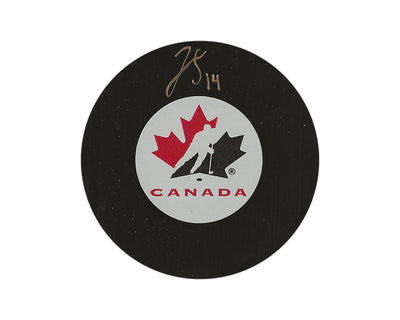Palet dédicacé de l'équipe Canada par Jean-Luc Foudy (modèle autographe)