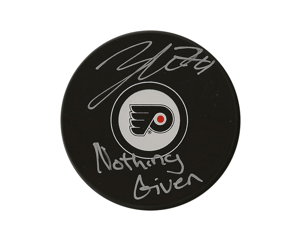 Zayde Wisdom Palet Modèle Autographe des Flyers de Philadelphie dédicacé "Nothing Given"