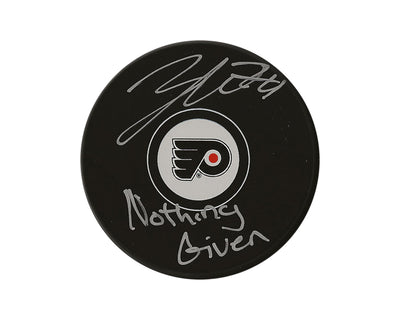 Zayde Wisdom Palet Modèle Autographe des Flyers de Philadelphie dédicacé "Nothing Given"