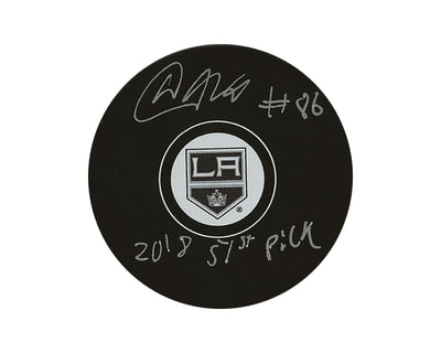 Akil Thomas Autographed Los Angeles Kings Autograph Model Puck Inscribed "2018 51st Pick"