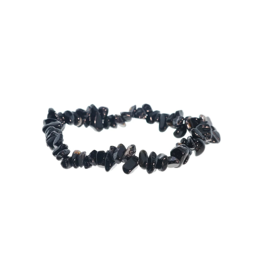 Agate Black Chip Bracelet (Enhanced)