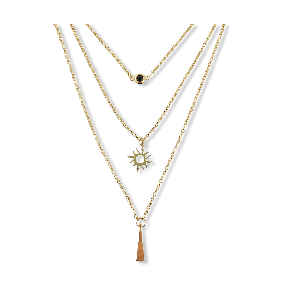 Collier Rayons de Soleil Dorés