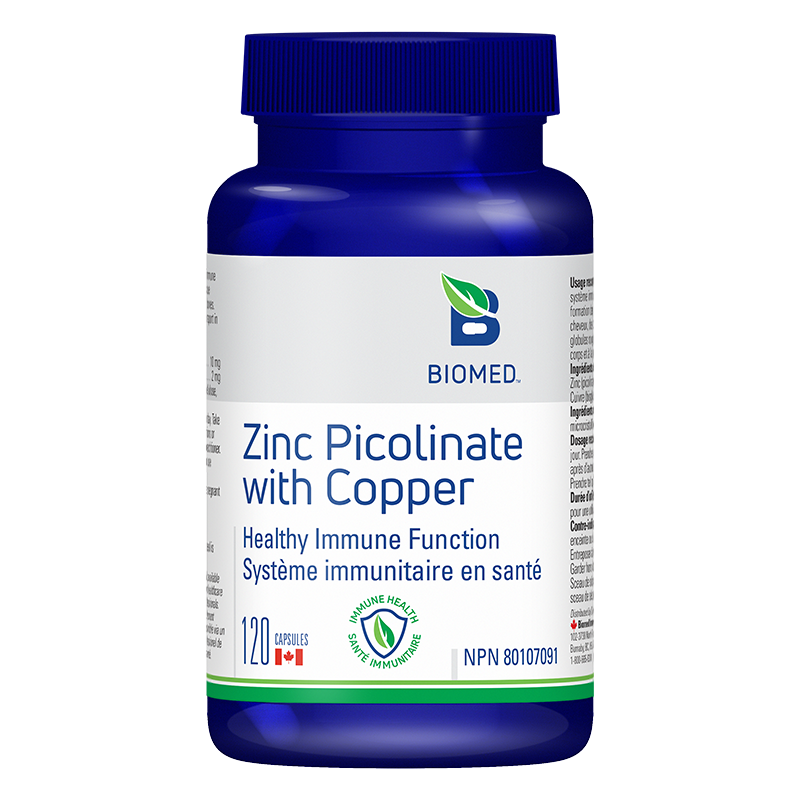 Zinc Picolinate with Copper — Unytii - Suppléments et Produits Naturels