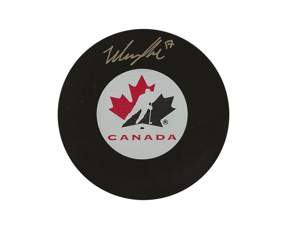 Palet de hockey autographié de Will Cuylle – Équipe Canada