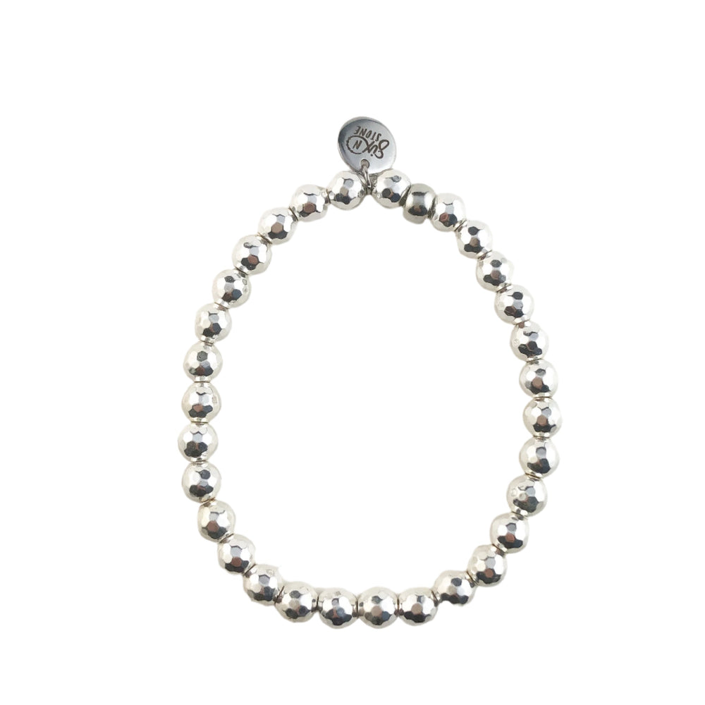 Silver Hematite Bracelet