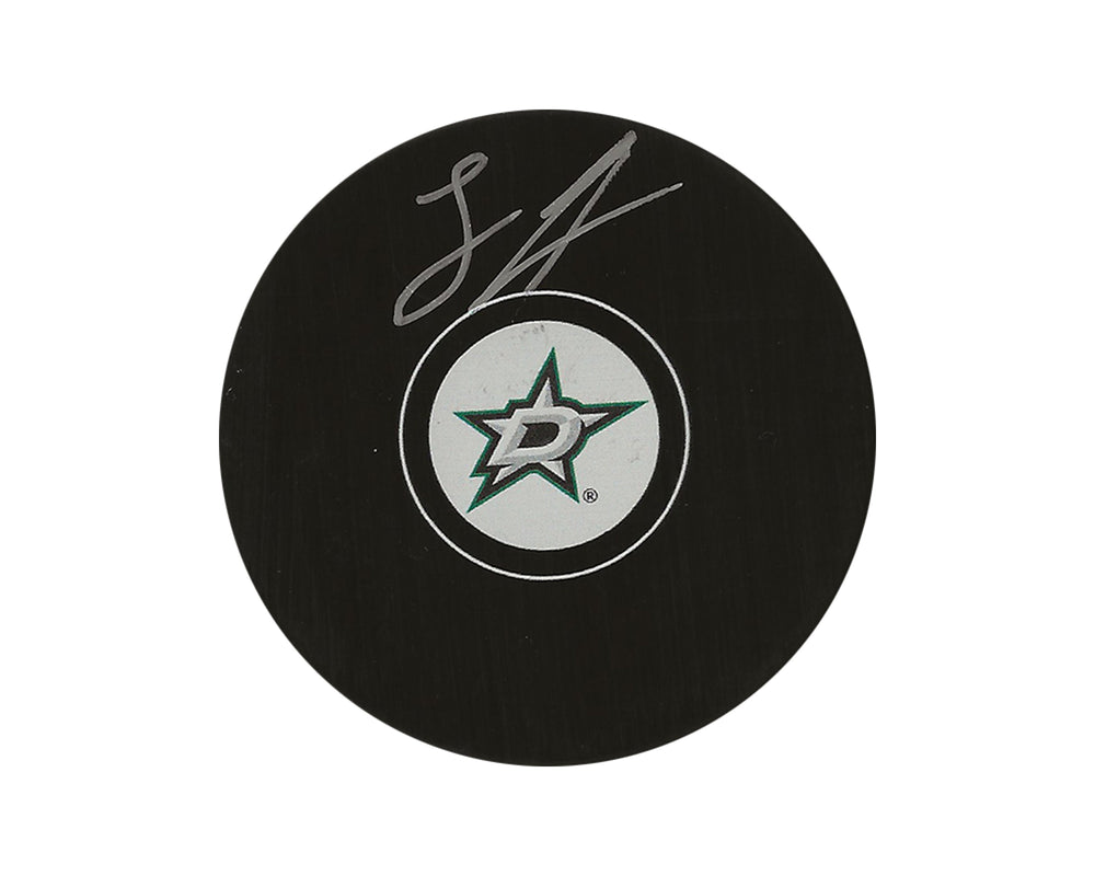 Palet de hockey Logan Stankoven, dédicacé, modèle authentique des Dallas Stars