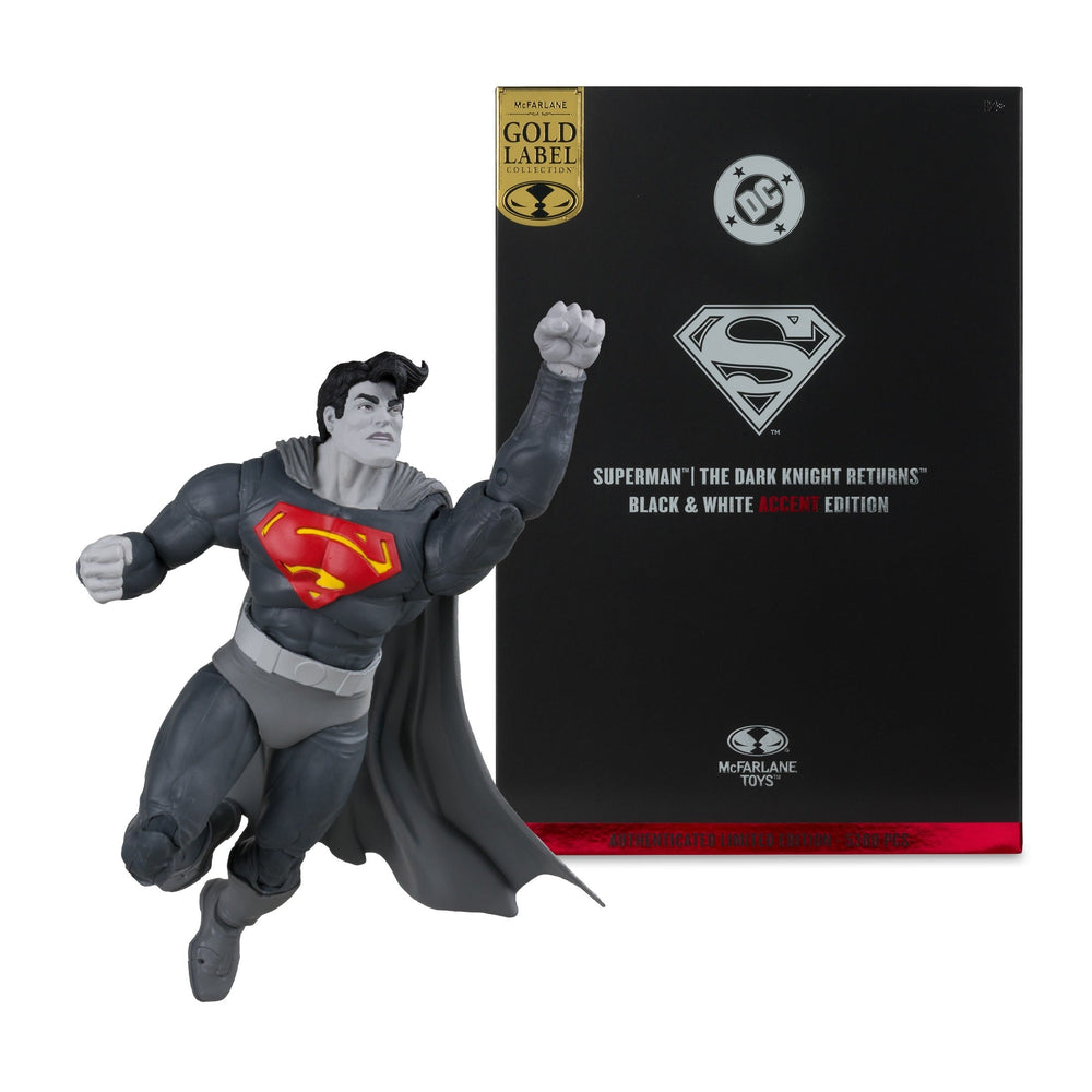 DC Multiverse - The Dark Knight Returns - Superman (Édition Accent Noir et Blanc) - Exclusif