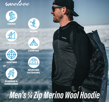 Men's 1/4 Zip Hoodie Pullover