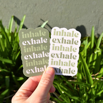 Inhale Exhale Sticker