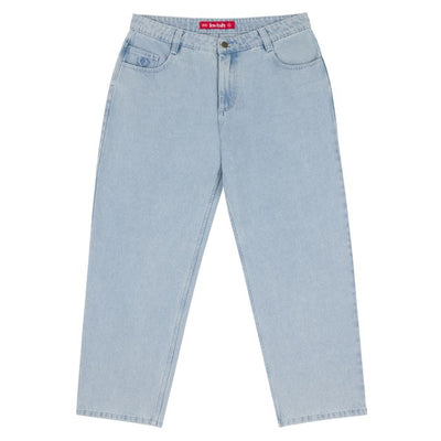 Loviah '1990' Baggy 5 Pocket Denim Pants - White Blue Wash