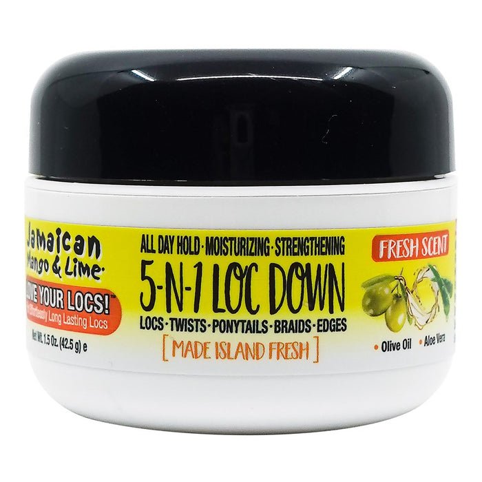 JAMAICAN MANGO & LIME 5 In 1 Loc Down Mega Firm Holding Gel 1.5 OZ