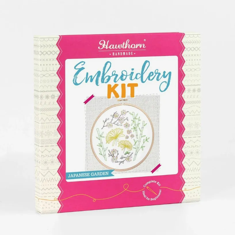 Hawthorn Handmade - Kit de broderie Jardin japonais