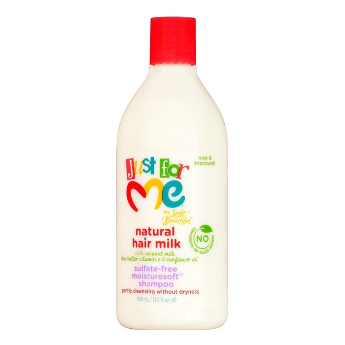 JUST FOR ME Natural Hair Milk Shampoo Hydratant Douceur Sans Sulfate 399 ml