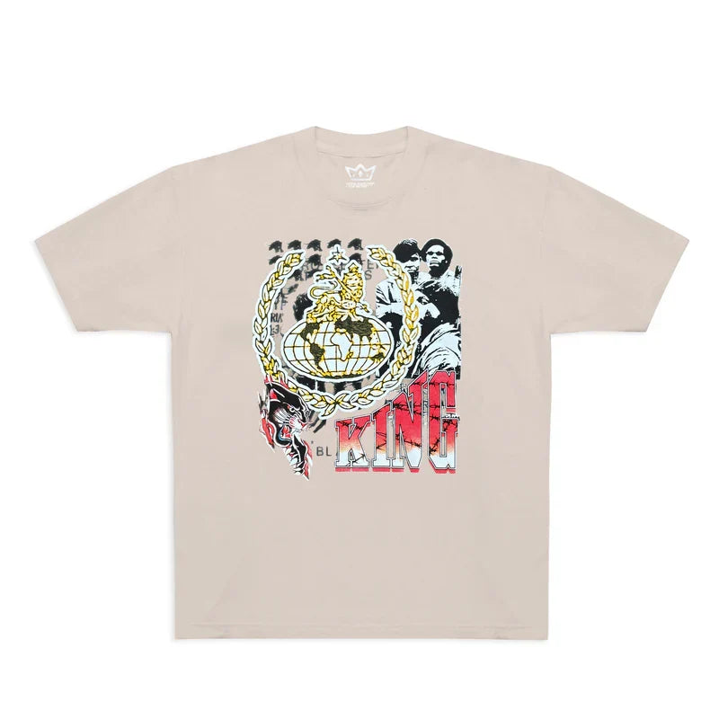 T-shirt 'World Domination' King Skateboards - Tan