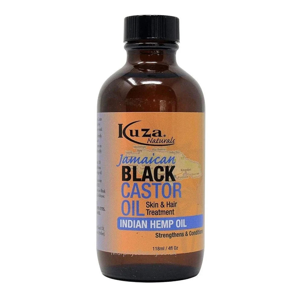 HUILE DE RICIN NOIRE KUZA AU CHANVRE INDIEN 4OZ