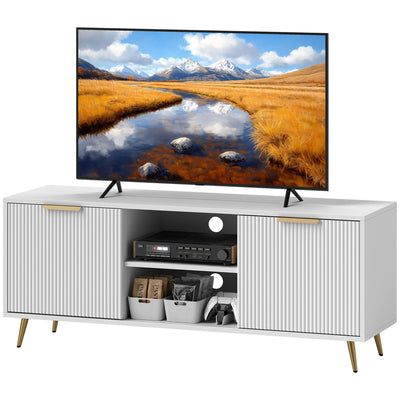 Collins Modern TV Stand for up to 55 Inch TVs-White