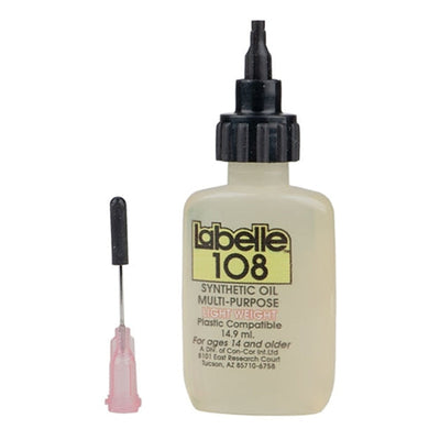 Huile à moteur Labelle Industries 108 compatible avec le plastique, légère, 1/2 oz (14,8 ml)