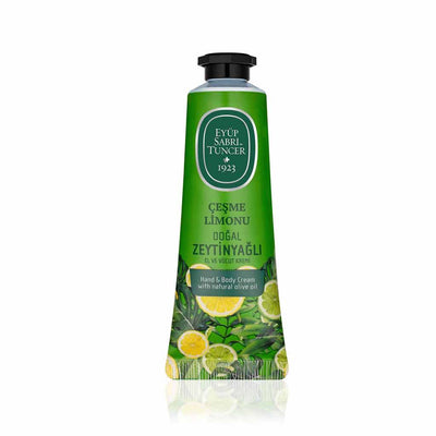 Crème pour les mains et le corps à l'huile d'olive et au citron – 50 ml | Hydratation éclatante et fraîcheur zestée