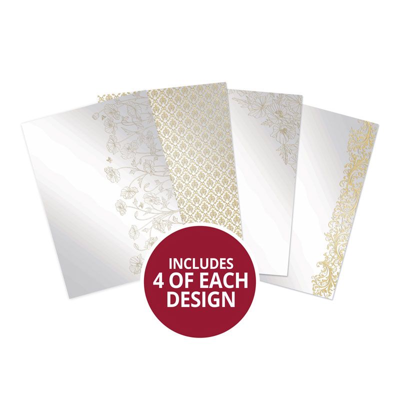 Acétate de luxe Perfect Poppies à feuilles d'or
