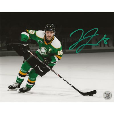 Photo 8x10 de Liam Foudy, vedette des Knights de London, autographiée