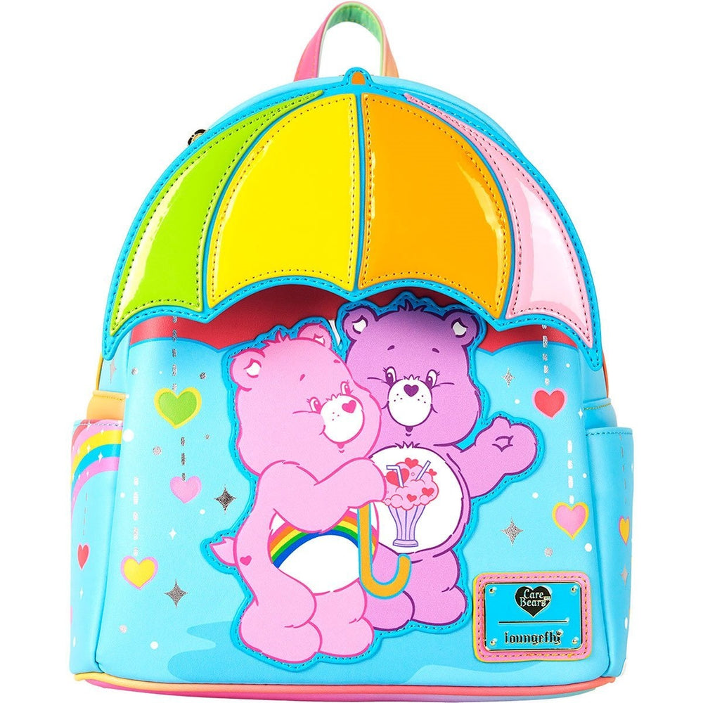 Sac à dos mini Loungefly Les Bisounours Parapluie Arc-en-ciel