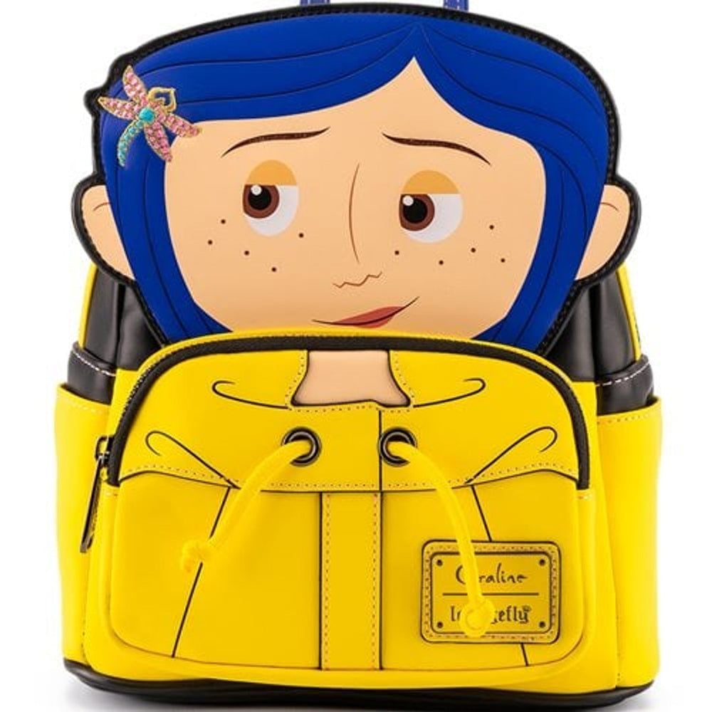 Mini-sac à dos Loungefly Coraline - Cosplay Manteau de pluie